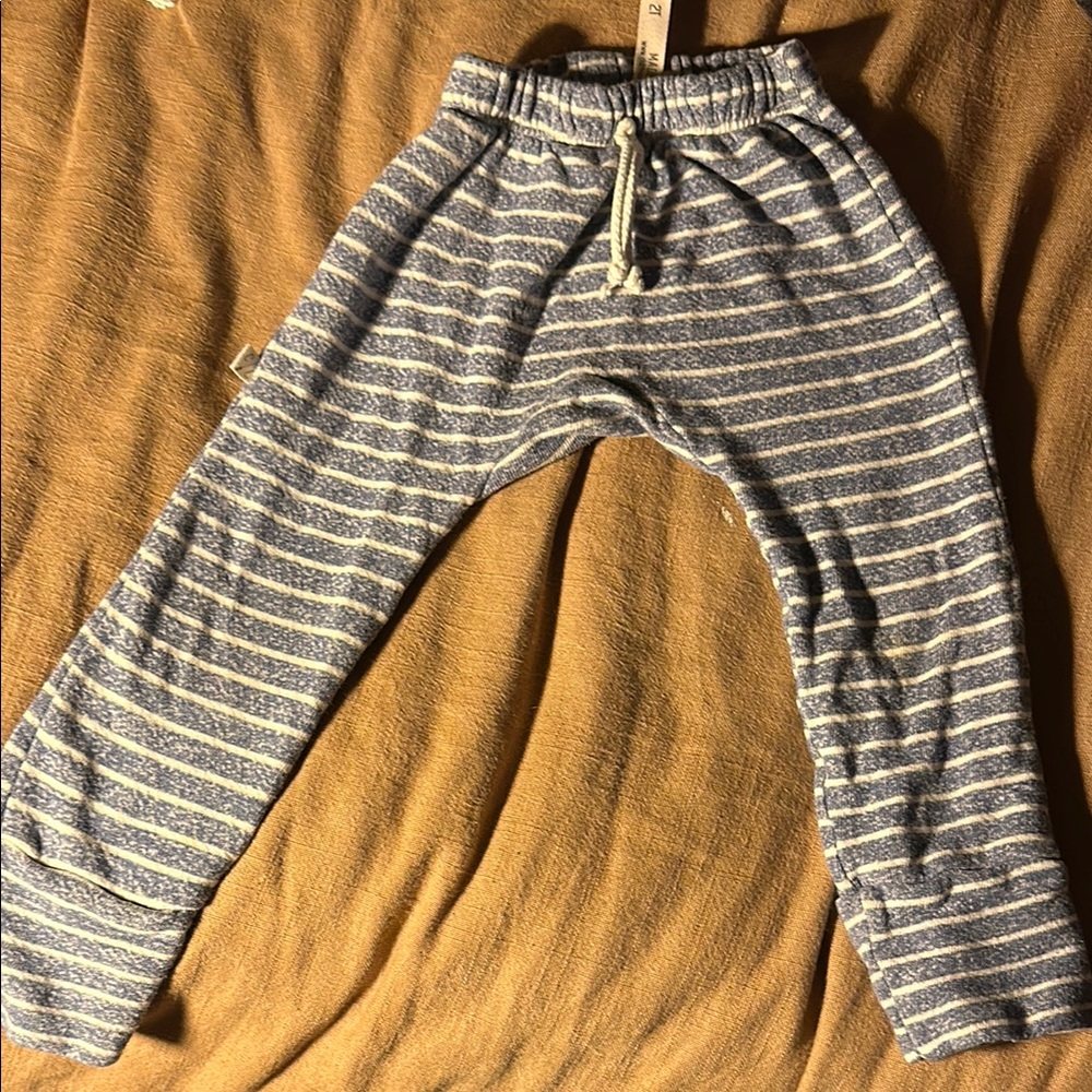 Striped Kids Bottoms - Blue and White